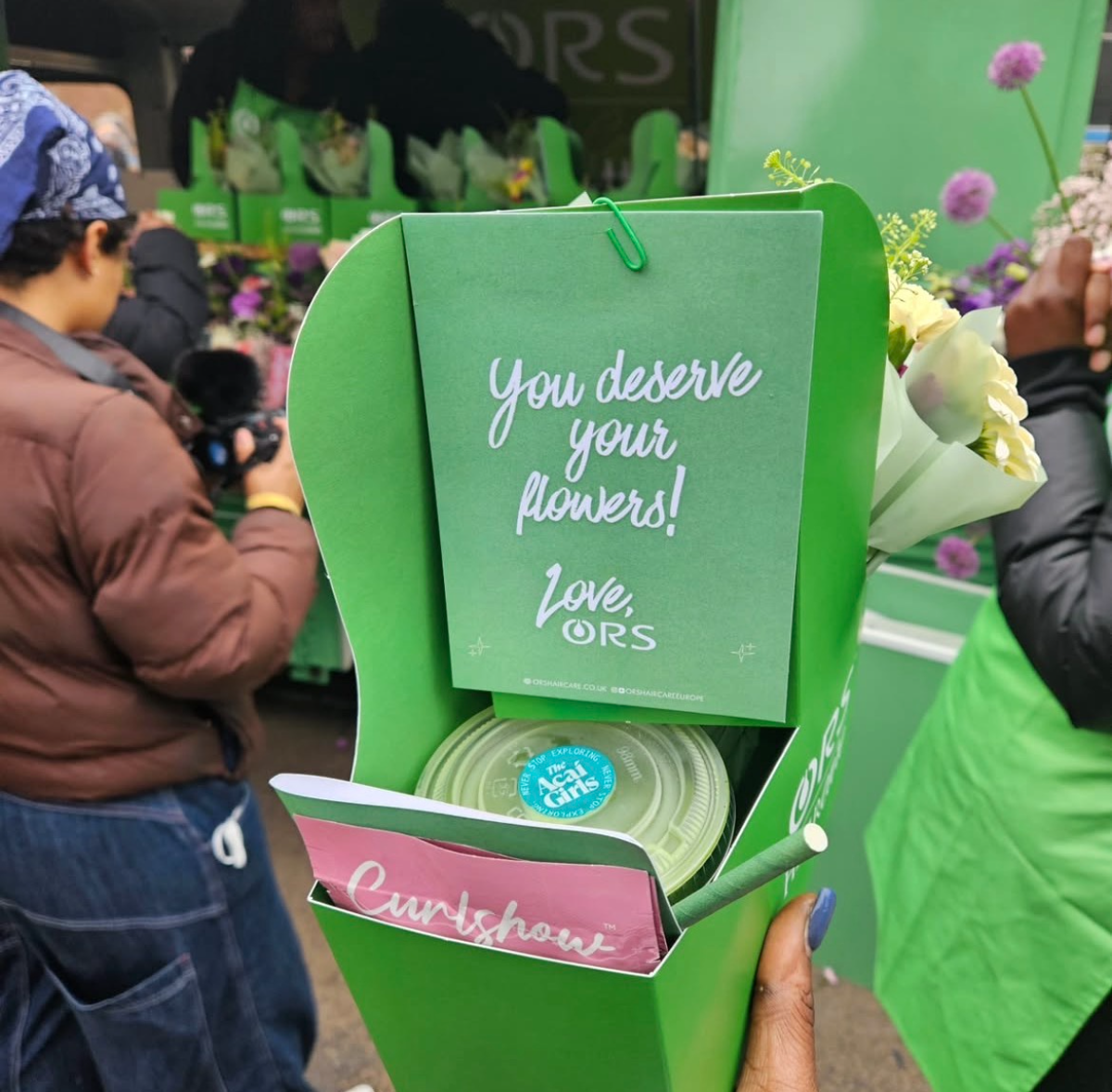 ORS 'You deserve your flowers' sampling launch